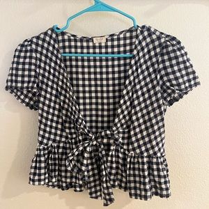 Brandy Melville Plaid Crop Top